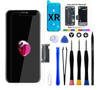 GOLDWANGWANG Écran pour iPhone XR 6,1" LCD Complet de Remplacement, FHD Ecran Tactile Digitizer Assembly avec Kit de Réparation et Protecteur D'écran