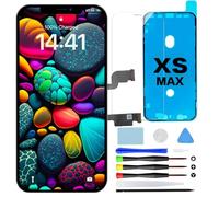 GOLDWANGWANG Écran pour iPhone XS Max 6,5" LCD Complet de Remplacement, FHD Ecran Tactile Digitizer Assembly avec Kit de Réparation et Protecteur D'écran