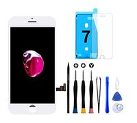 GOLDWANGWANG Écran Tactile LCD pour iPhone 7, Vitre Tactile De Remplacement Numérique Ecran D'Affichage avec Kit D'Outils Complet De Réparation et Protecteur D'écran (7, Blanc, 4,7")