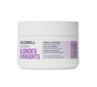 Goldwell Dualsenses Blondes & Highlights 60 sec cure 200 ml | 60 secondes. Soin avec Luminescine, régénère à 100 % et neutralise les points jaunes