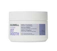 Goldwell Dualsenses Just Smooth 60 sec Cur 200 ml pour cheveux crépus | Nourrit 60 secondes. Soin de soin à l'huile de noix de Kukui, régénère à 100 %, rend les cheveux doux et brillants