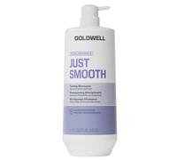 Goldwell Dualsenses Just Smooth Shampooing anti-frisottis 1000 ml | Shampooing revitalisant à l'huile de noix de Kukui, peignabilité instantanée, réduit et contrôle les frisottis