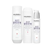 Goldwell Dualsenses Just Smooth Shampooing Disciplinant 250ml Apres-shampooing 200ml Serum 100ml