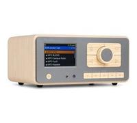 Audizio Dozza Radio Internet WiFi Dab+ FM BT 5.3 40W, Radio Numérique avec Télécommande, Écran Intuitif, Sortie Jack, Design Bambou Élégant Maison