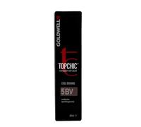 Goldwell Topchic Cool Browns Sparkling Brown 5bv Permanent Hair Color 60ml.
