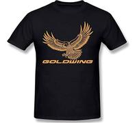 Goldwing Retro Mens Unisex T Shirt Graphic Print Top Tee Black XL