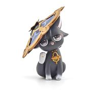 GOLEHS Genshin Impact Cat Figurine de Collection 9,5 cm Mignon Anime Diluc/Enfant/Keqing, Cadeau pour Les Fans et Les Amoureux des Chats