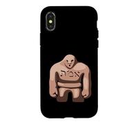 Golem of Prague, Juif People Figurine en Argile protectrice Coque pour iPhone X/XS