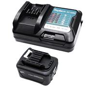 GOLEMON® Batterie et chargeur 12 V 4,0 Ah BL1041B DC10WD compatible avec les batteries Makita CXT BL1040B BL1021B BL1020B BL1015 BL1016