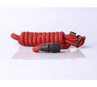 GOLEYGO Laisse pour chien Rope avec fermeture magnétique et goupille d'adaptation pour petits et grands chiens jusqu'à 60 kg Rouge Taille M 1,4-2 m Charge maximale 200 kg
