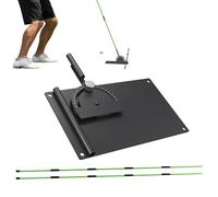 Golf Alignment Holder, Swing Plane Trainer, 9,06 x 5,71 pouces Guide with Angle Control, Portable Setup with Stable Base, Pratique Aid for Indoor Lessons, Target Tool for Outdoor Putting Daily Use Pro