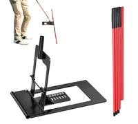 Golf Alignment Stick Holder - Adjustable Golf Swing Path Trainer Clear Mark