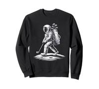 Golf Astronaut Moonshot Illustration Sweatshirt