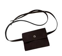 Golf Ball Bag, Waist Golf Bag, Golf Fanny Pack, Sac de golf léger, Fashionable Pu Leather Golfs Ball Waist Bags with Adjustable Strap for Outdoor Activities Lightweight Golfs, Dark Coffee,