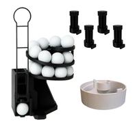 Golf Ball Launcher, Golf Ball Driver Pro Dispenser eliminates Bending with Foot Pedal, Training Aid Between Arms Dispenser for Golflovers for Golfs Training Holds 25 Balls(Black)