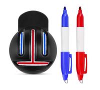 Golf Ball Line Drawing Marking Alignment Kits Fade-Resistant Line Tool Golf Ball Liner Template and 2 Pieces Markers