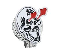 Golf Ball Marker - Marqueur De Balle De Golf Crâne Drôle en Métal avec Clip pour Chapeau,Accessoires Clip Chapeau Squelette Métalliques pour Joueurs de en Extérieur