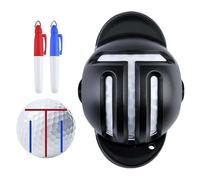 Golf Ball Marker Tool,Golf Ball Lines Drawing Marking Alignment Kits,GolfAlignment Tool with 2 Color Waterproof Pen,GolfBall Line Liner Alignment PuttingTool,Fade-Resistant for Beginners