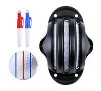 Golf Ball Marker Tool,Golf Ball Lines Drawing Marking Alignment Kits,GolfAlignment Tool with 2 Color Waterproof Pen,GolfBall Line Liner Alignment PuttingTool,Fade-Resistant for Beginners