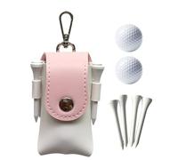 Golf Ball Pouch - with 2 Balls Waist Storage Bag for Golf Balls and Accessories - ?olf Ball Case Waist Holder Bag Hook Clip Holding B?Alls Storage Pouch for Tees, Keys, Cash