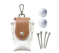 Golf Ball Pouch - with 2 Balls Waist Storage Bag for Golf Balls and Accessories - ?olf Ball Case Waist Holder Bag Hook Clip Holding B?Alls Storage Pouch for Tees, Keys, Cash