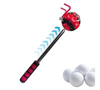 Golf Ball Retriever - Telescopic Stainless Steel Extendable Picker Tool, Lightweight Ball Grabber Stick, Sponge Grip Head Design, Durable Course Accessory | For Training Match Tournament Practice