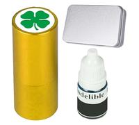 Golf Ball Stamp Kit, Reusable Metal Golf Stamp with Refillable Ink