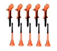 Golf Ball Tees 3.15 Inch Tall Stand - Holder 10 Pieces 10 Degree Slant Head