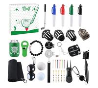 Golf Calendrier de l'Avent 2025-24 jours Calendrier de compte à rebours de Noël | Coffret cadeau de golf avec accessoires : balles, T-shirts, marqueurs de balle, chaussettes | Cadeau de Noël parfait