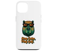Golf Capybara Sport - Stay Calm Play Golf - Golfer Coque pour iPhone 13