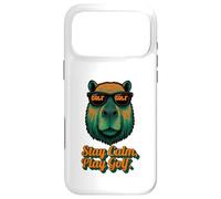 Golf Capybara Sport - Stay Calm Play Golf - Golfer Coque pour iPhone 17 Pro Max