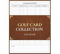 Golf Card Collection Log Book for Card Collectors