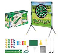 Golf Chipping Game, Outdoor Golf Set, 38.58x29.13x19.69 inches, Practice Sports Toy with Putting Mat and Accessories, Indoor Lawn Beach Camping Training for Backyard Fun