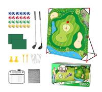 Golf Clash Game, Stick Chip Golf Set, Weather Resistant Putting Mat, Interactive Lawn Target Match, Family Friendly Outdoor Activity for Beach, Backyard, Vacation Parties 53.74x54.33x36.22 inches
