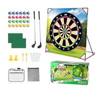 Golf Clash Game, Stick Chip Golf Set, Weather Resistant Putting Mat, Interactive Lawn Target Match, Family Friendly Outdoor Activity for Beach, Backyard, Vacation Parties 53.74x54.33x36.22 inches