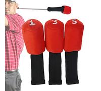 Golf Club Cover - 40 * 9cm Iron Headcovers | Numbered Protective Set for GLF Irns, 3 Pieces, Water-Resistant Neoprene Head Covers for Men, Black, Durable Bag Accessories