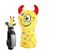 Golf Club Head Covers | Funny Plush Soft Wood Headcover Set | Protective Driver Fairway Head Covers | Durable Cartoon Golf Accessories | for Outdoor Sports Course Driving Practice Backyard Use