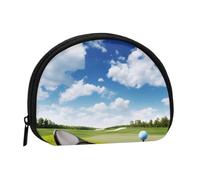 Golf Club Minis Sac de rangement Shell Wallet Petit porte-monnaie avec mini fermeture éclair Petit portefeuille pour clés de monnaie Vous pouvez également ranger tous les petits objets que vous