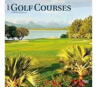 Golf Courses 2027 12 X 24 Inch (Hanging) Monthly Square Wall Calendar Plastic-Free