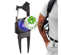 Golf Divot Repair Tool Décapsuleur de bière et nettoyeur de rainures Gadget | Fourche de pitch multifonction en alliage avec petit marqueur de balle - Gadget léger pour sac de golf pour homme et femme