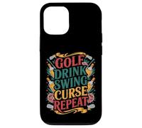 Golf Drink Swing Curse Repeat Routine du Golfeur - Coque pour iPhone 12/12 Pro