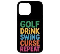Golf Drink Swing Curse Repeat Routine du Golfeur |- Coque pour iPhone 13 Pro Max