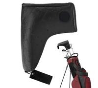 Golf Driver Couvre-clubs de golf - 17 x 22 x 3 cm Protection de putter magnétique PU avec motif d'autruche, protection de tête de club avec fermeture sécurisée | Convient à la plupart des clubs de