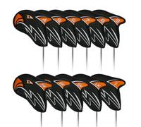 Golf-Eisenhüllen-Set, Golfschlägerhüllen,11 Stück PU-Schlägerschutzhüllen Schlägerkopfhüllen | Schlägerkopfhüllen Mit Nummernschildern, Golf-Schlägerkopfhülle, Holz-Hybrid-Schlägerkopfhülle Für Dicke