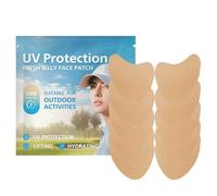 Golf Face Patch, 5 Pair Clear UV Facial Sunscreen Patches, Outdoor Sun Protection for Cheek and Nose, Good Fit For All, Lightweight UV Blocking Sticker for Golfing, Running, Hiking and Sports Activity