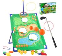 Golf Game, Chipping Practice Set, 32.48in Fun Competitive Design and Easy Setup Storage, Outdoor Golfer Simulator Kit for Yard, Patio, Home, Garden, Backyard, Party