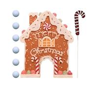 Golf Game - Mini Christmas Golf Toy with Candy Cane Clubs and Balls, Fun Indoor Holiday Game | Family Party Gamee for Kids and Adults, Office Gift for Christmas Celebration