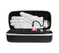 Golf Glove Shaper - Golf Accessories Holder | Case Bag | Sac de rangement | Hard Organizer with Storages Slots | Pouch Bags Storage for Divot Tools Ball Markers Tees Men Women Outdoors Sports Enthu