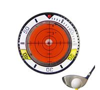 Golf Green Reader - 3.6cm Outil Entraînement Golf | GolfBall Marker Double Face Lunette Montre avec Niveau ABS Accessoire Alignement Putting Parcours