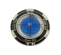 Golf Green Reader [4.9cm Ball Marker] Putting Alignment Tool - Compact Precision Gauge Pocket Design | Durable Metal Build Portable Size | Training Aid Course Practice Accessory for Men Women
